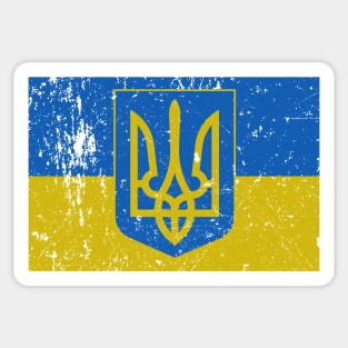 Ukrainian Coat of Arms Flag Art Sticker